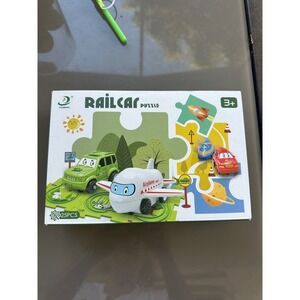 Fenming Railcar Puzzle 25 Piece Airplane Car Train Kids land‎ series  Toy NIB 3+